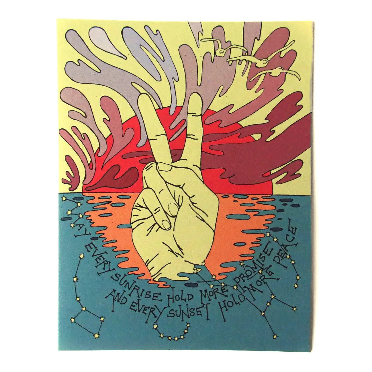 Peace Sunset Card