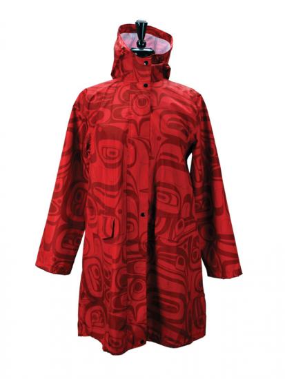 Kelly Robinson Raven Transforming Red Rain Coat