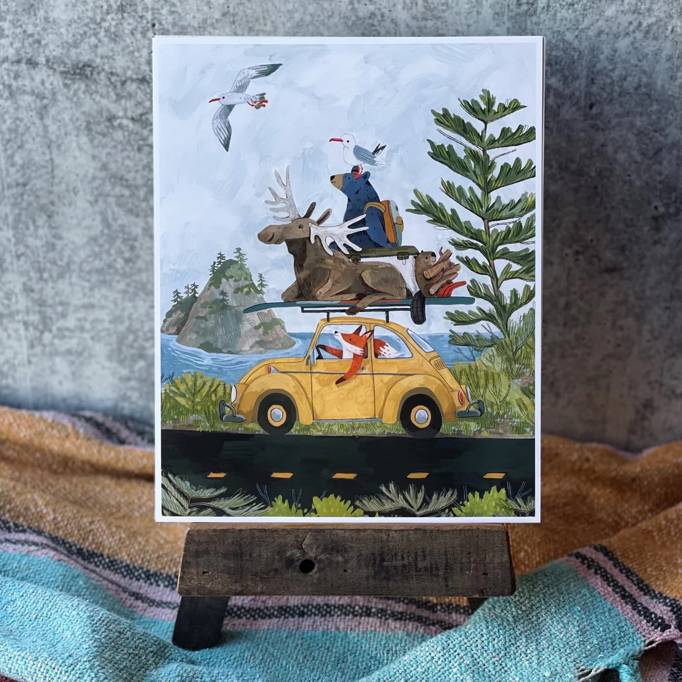 Road Tripping Art Print
