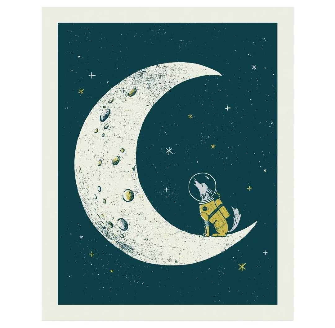 Howl at the Moon Art Print