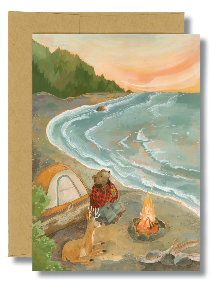 Beach Camping Card