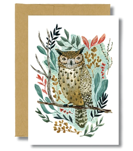 Flora Owl Card