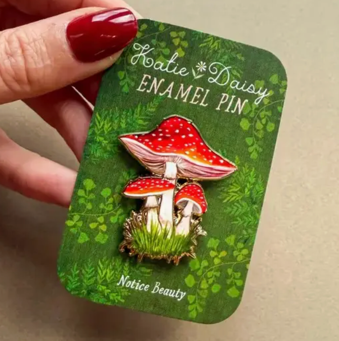 Mushroom Enamel Pin
