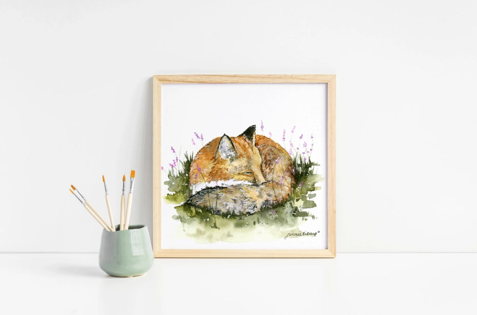 Sleeping In the Meadow Art Print