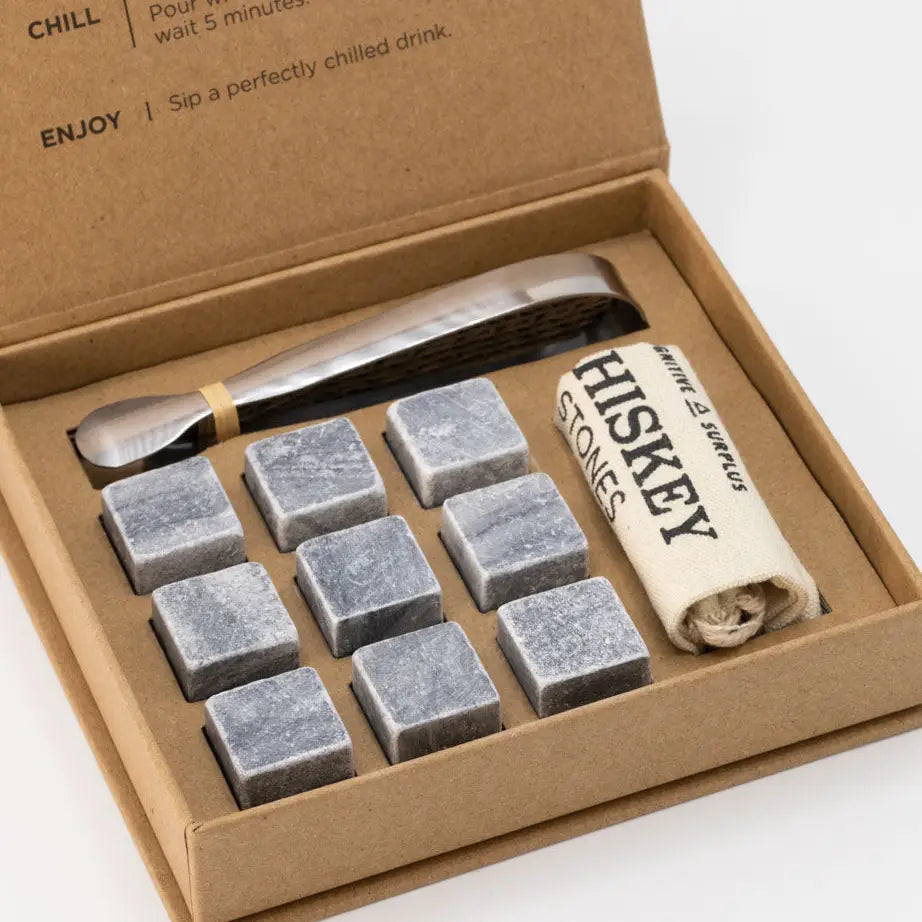 Soapstone Whiskey Stone Gift Set