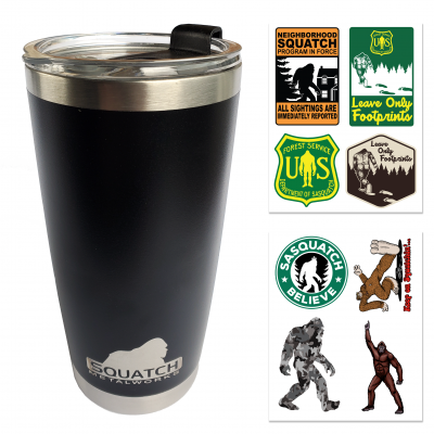 Squatch Metalworks Black Tumbler