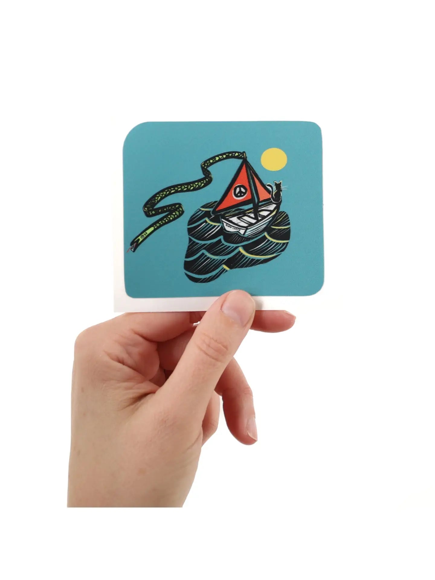 Sssailing Cat Sticker