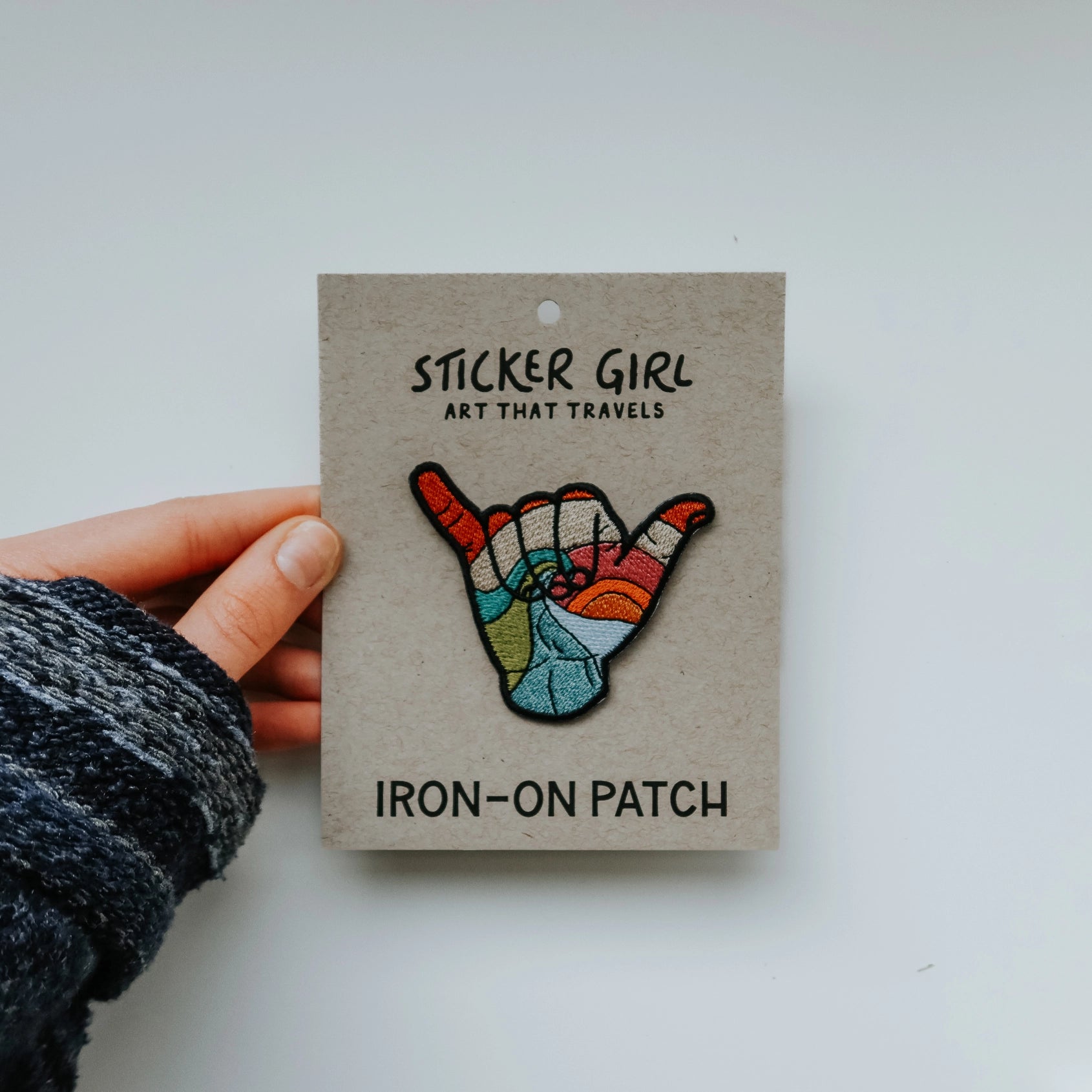 Sticker Girl Hang Loose Patch