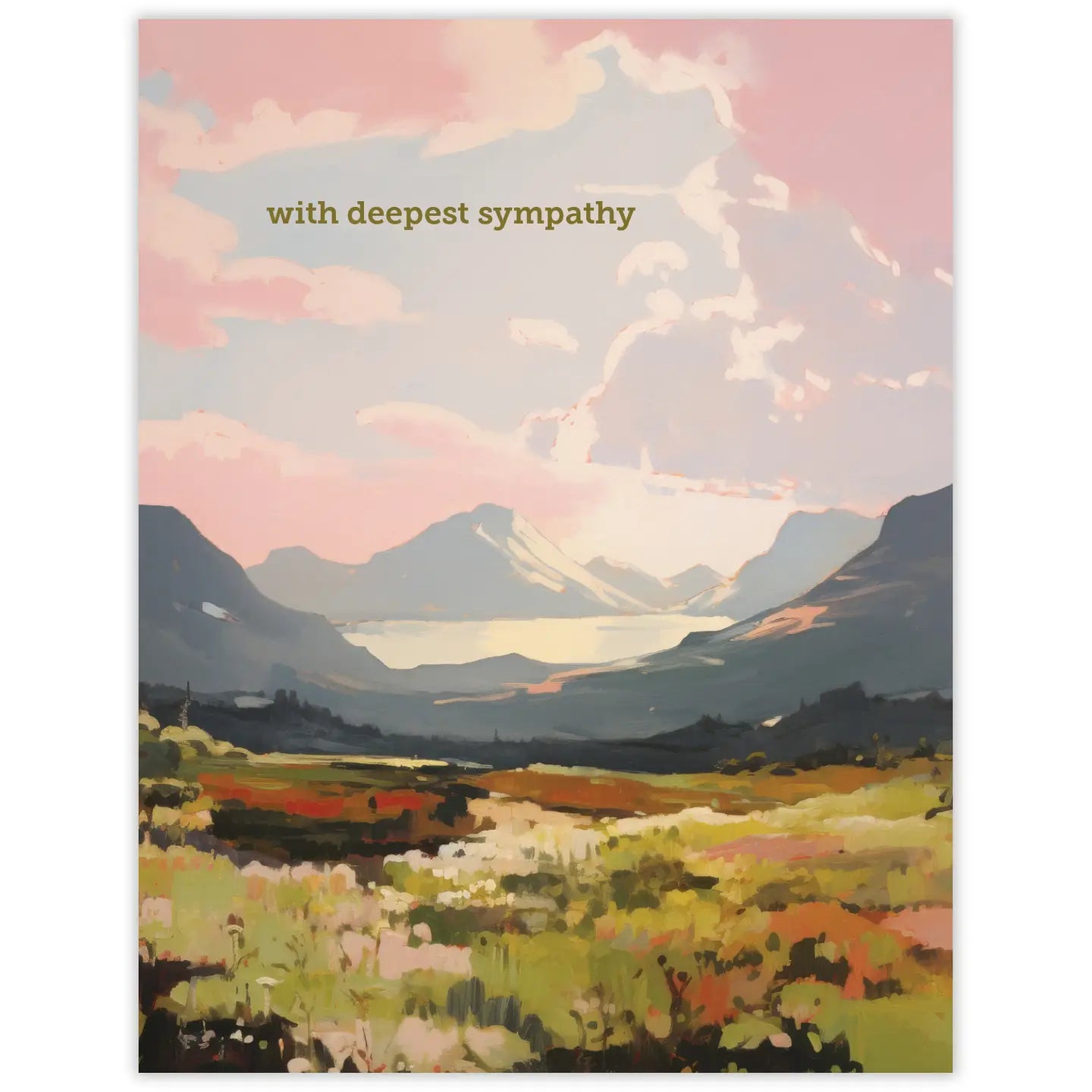 Sunset Sympathy Card