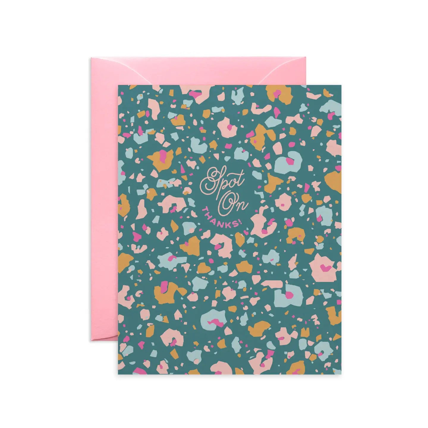 Terrazzo Leopard Congrats Card
