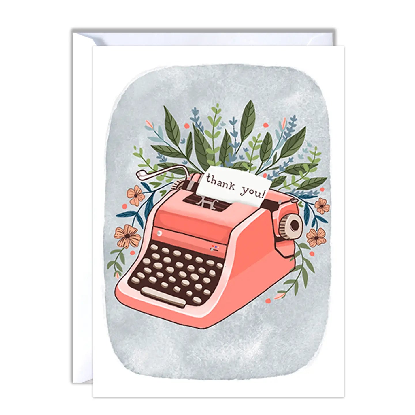 Typewriter Thank You Card