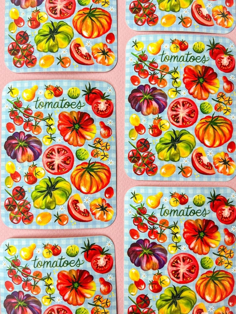 Tomatos Matte Sticker