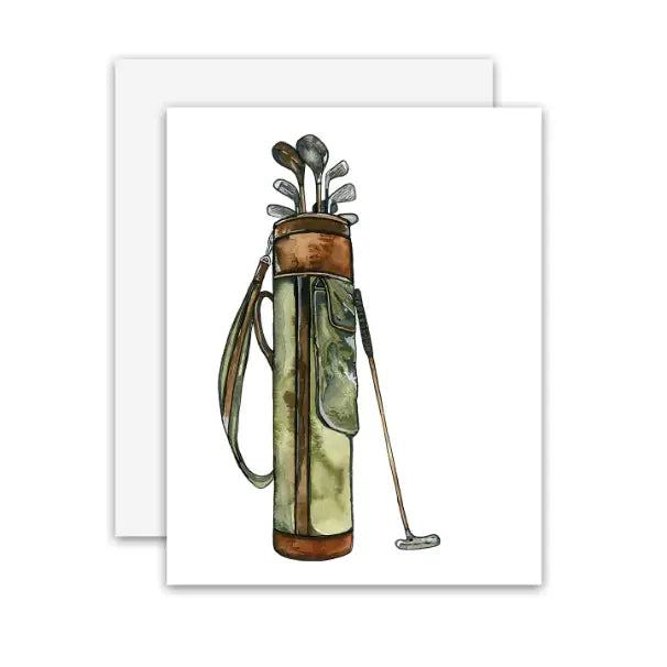 Vintage Golf Club Card