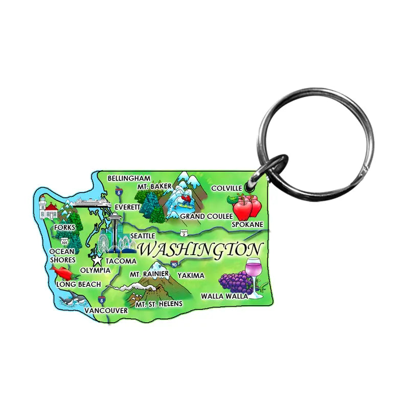 Washington Across America Keychain