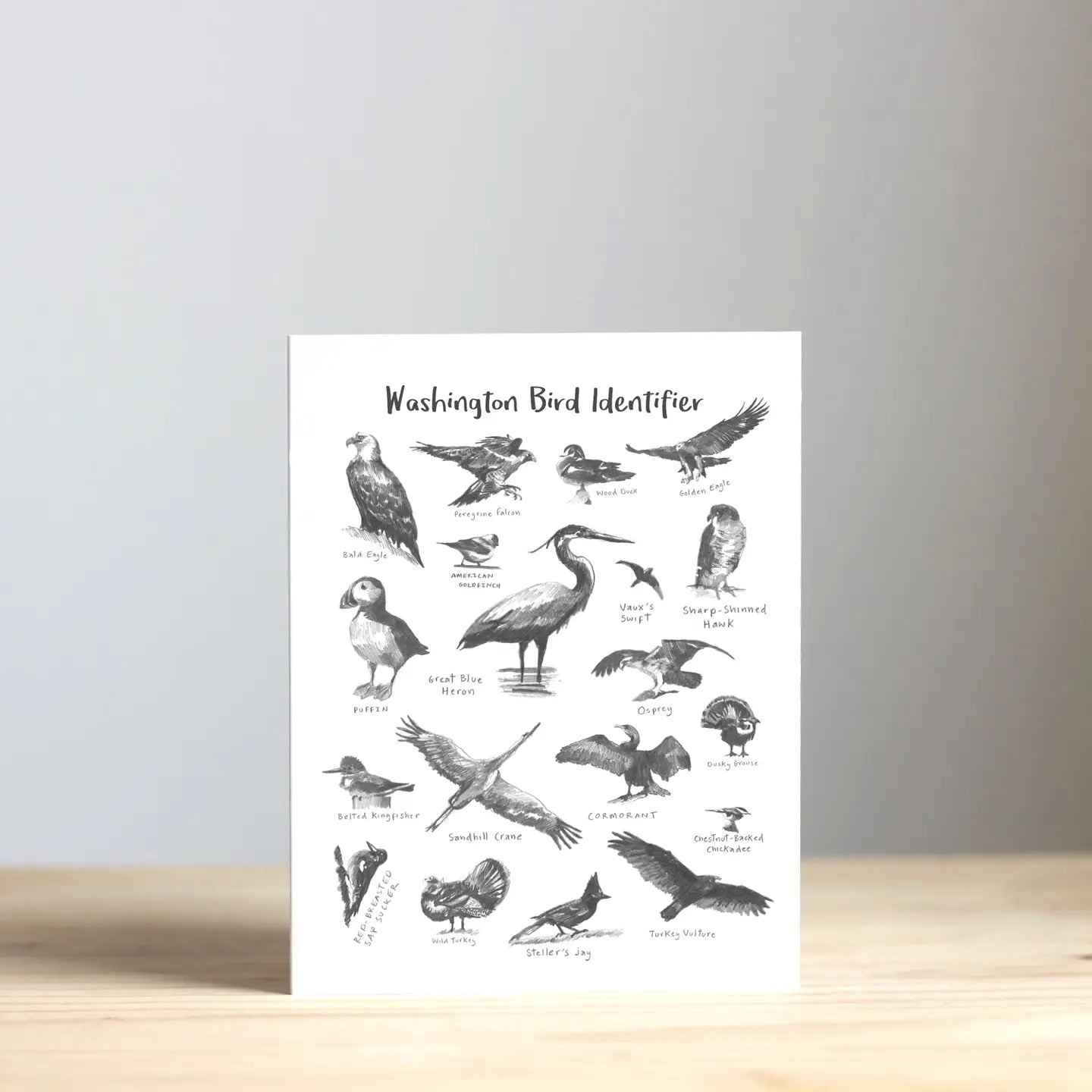 Washington Bird Identifier Greeting Card
