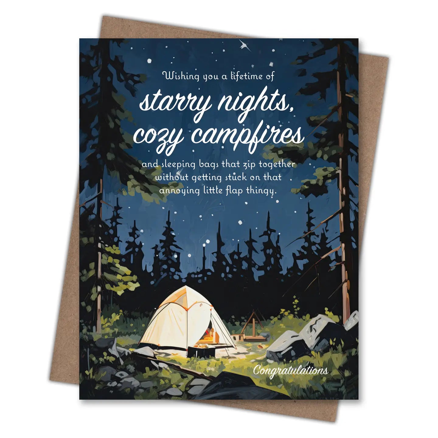 Starry Night Birthday Greeting Card