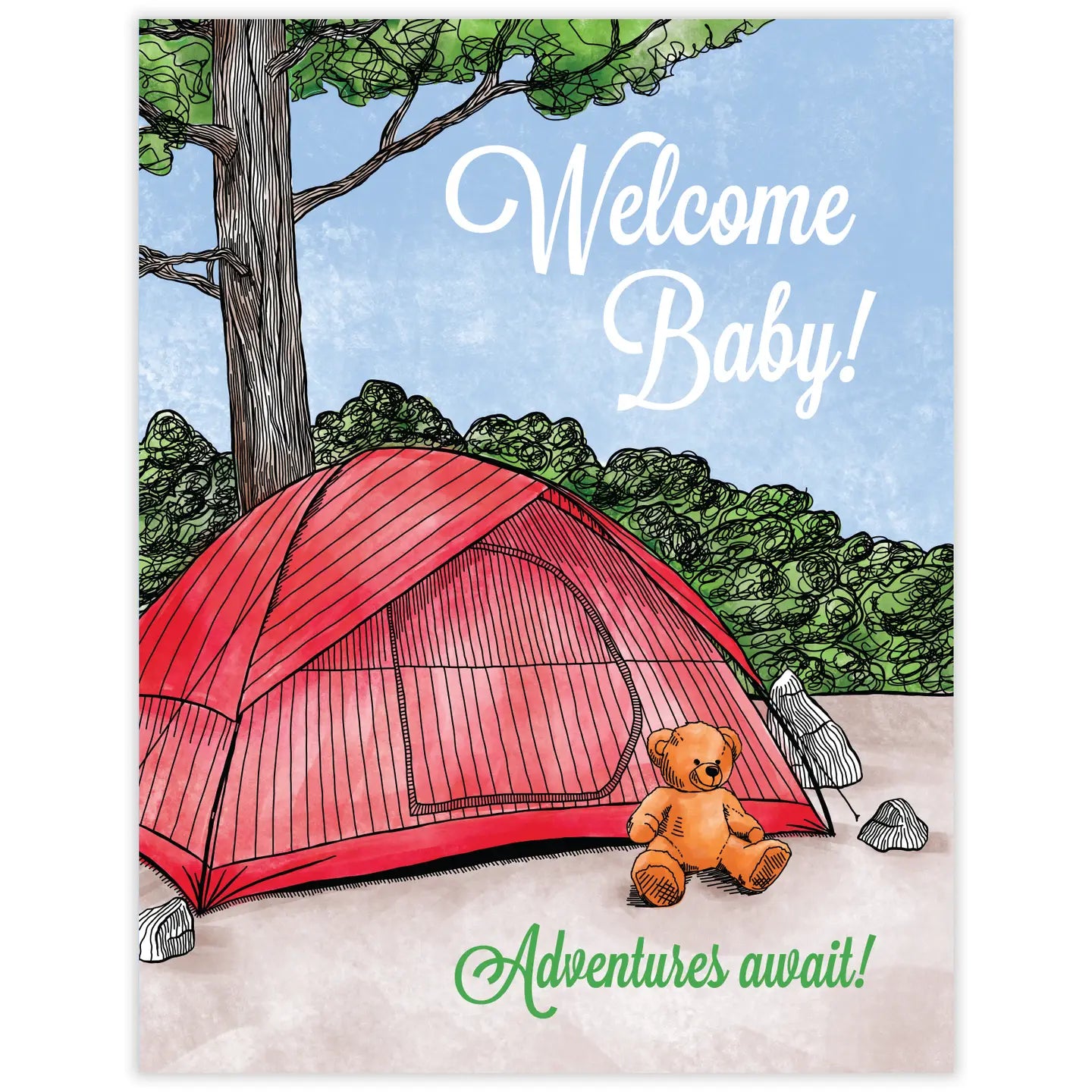 Welcome Baby Tent Card