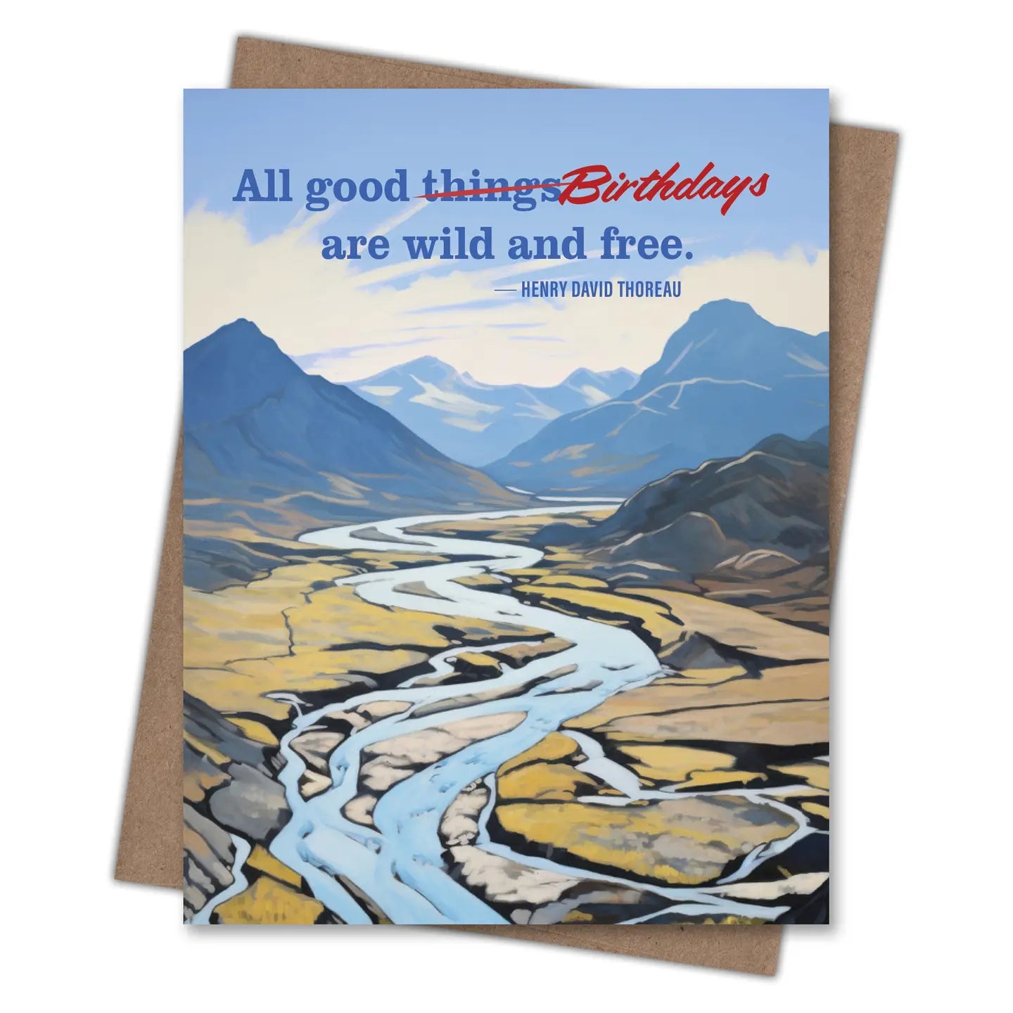 Wild and Free Birthday Card