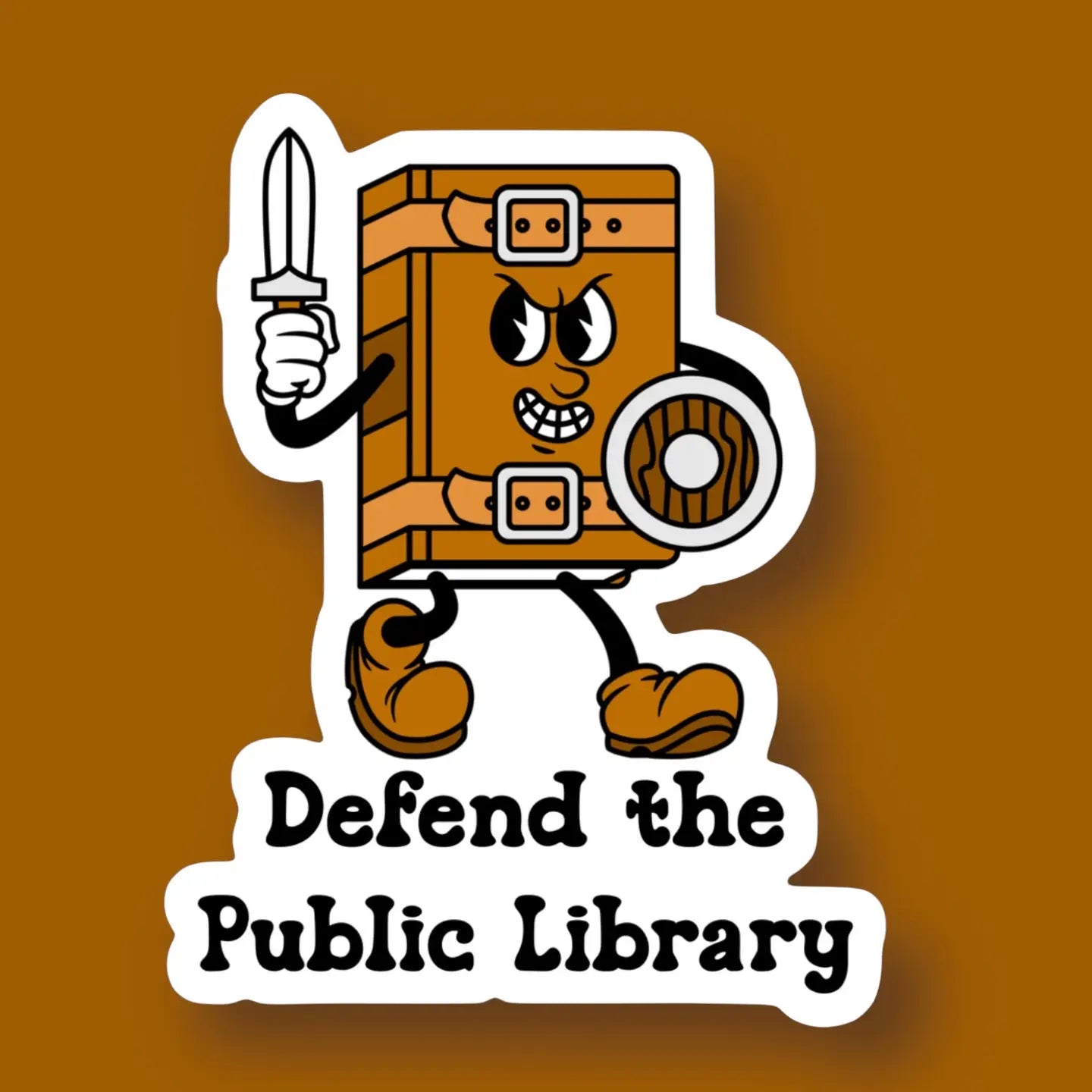 Defend the Public Library Sticker