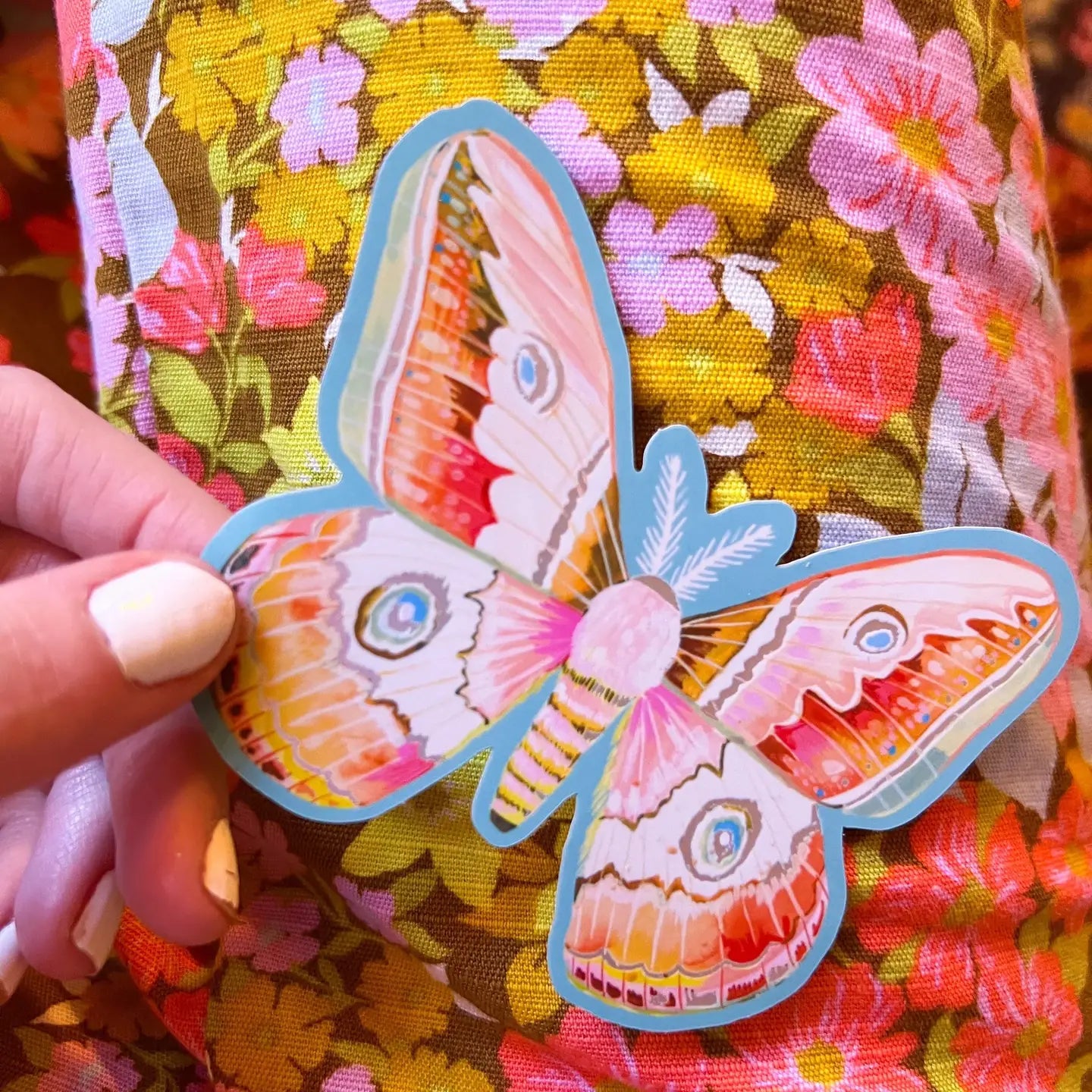 Carnival Moth Sticker Matte