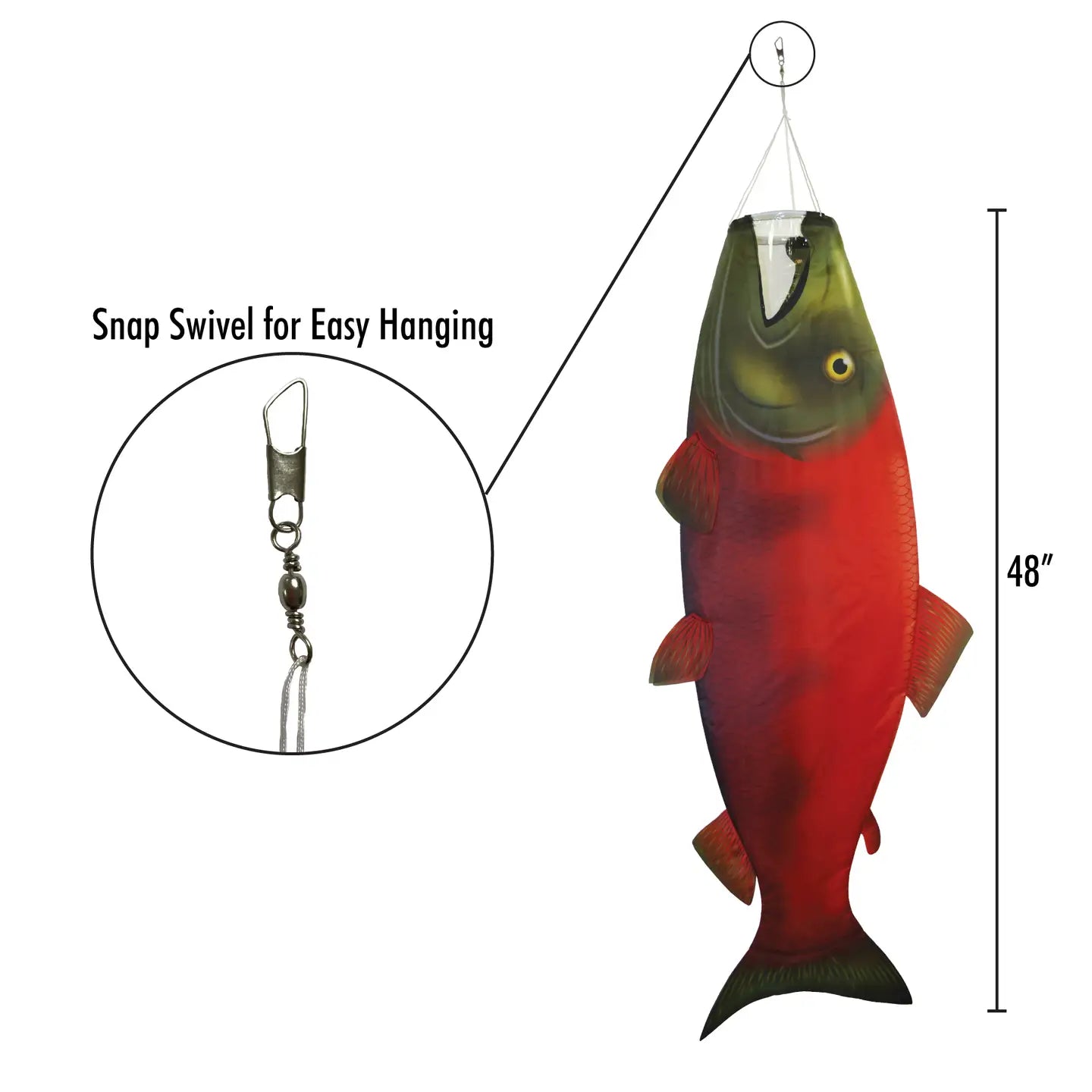 Sockeye Salmon Fish Windsock