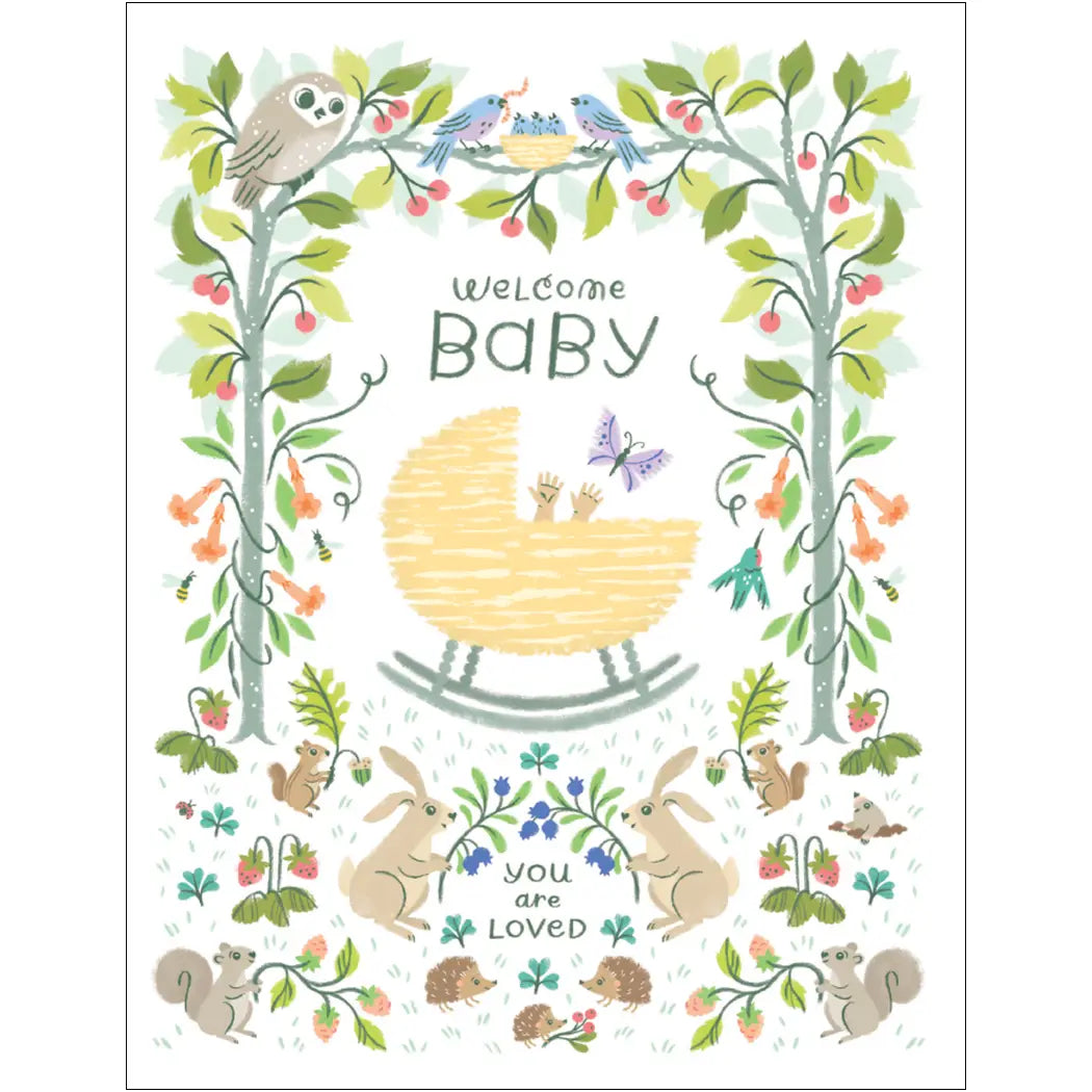 Woodland New Baby Card