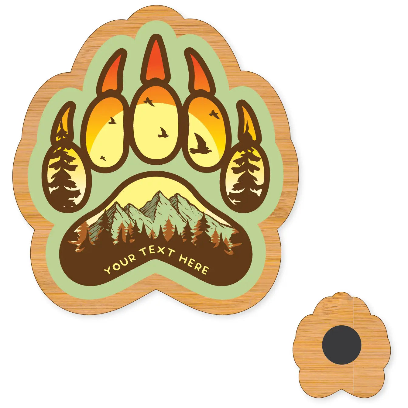 Scenic Bear Paw Magnet