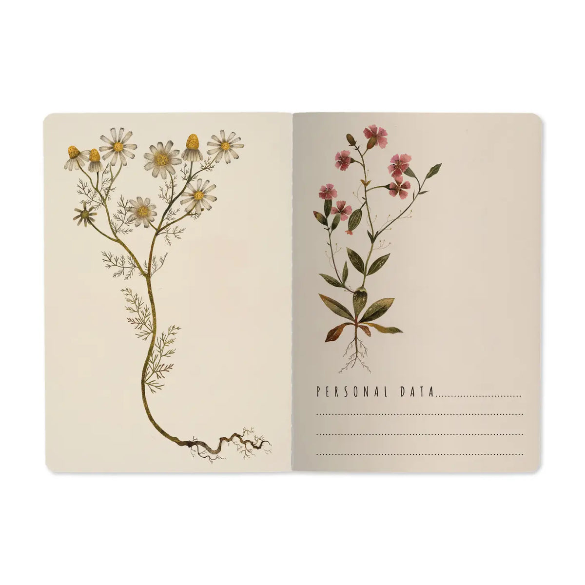 Violets and Greens Notebook