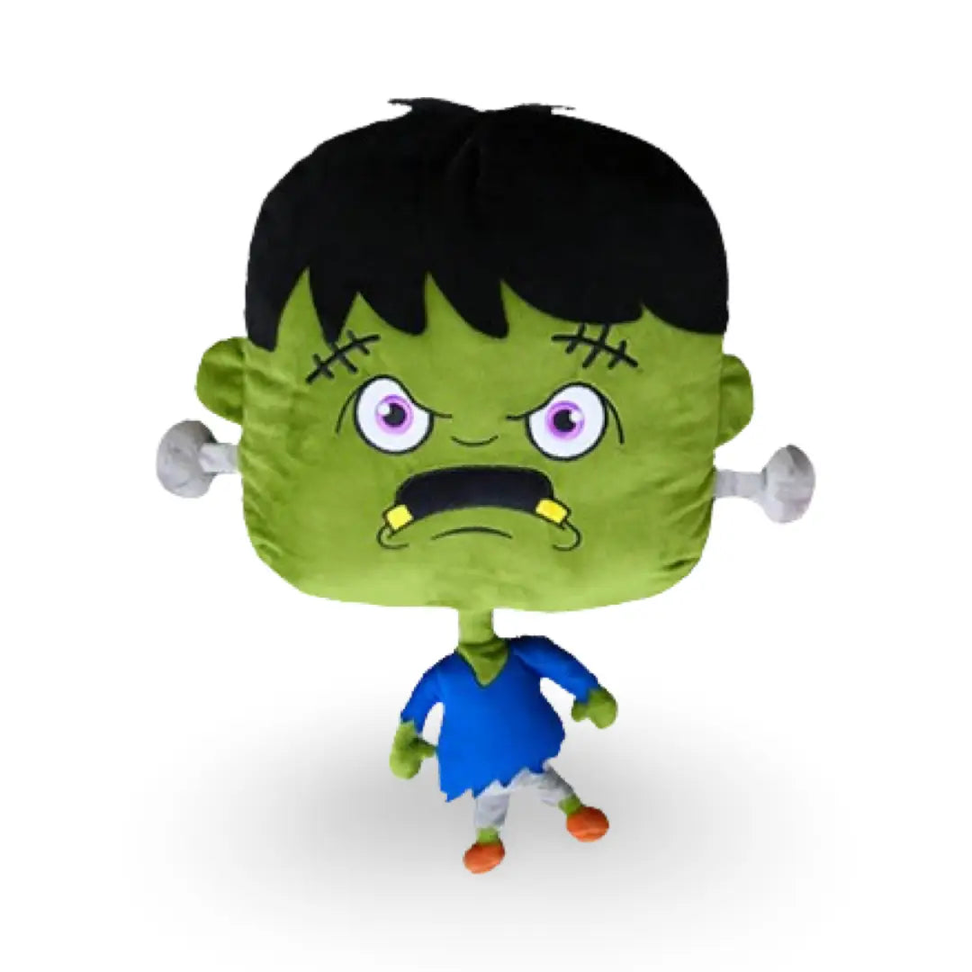 18" Halloween Decor, Plush Pillow - Frankenstein