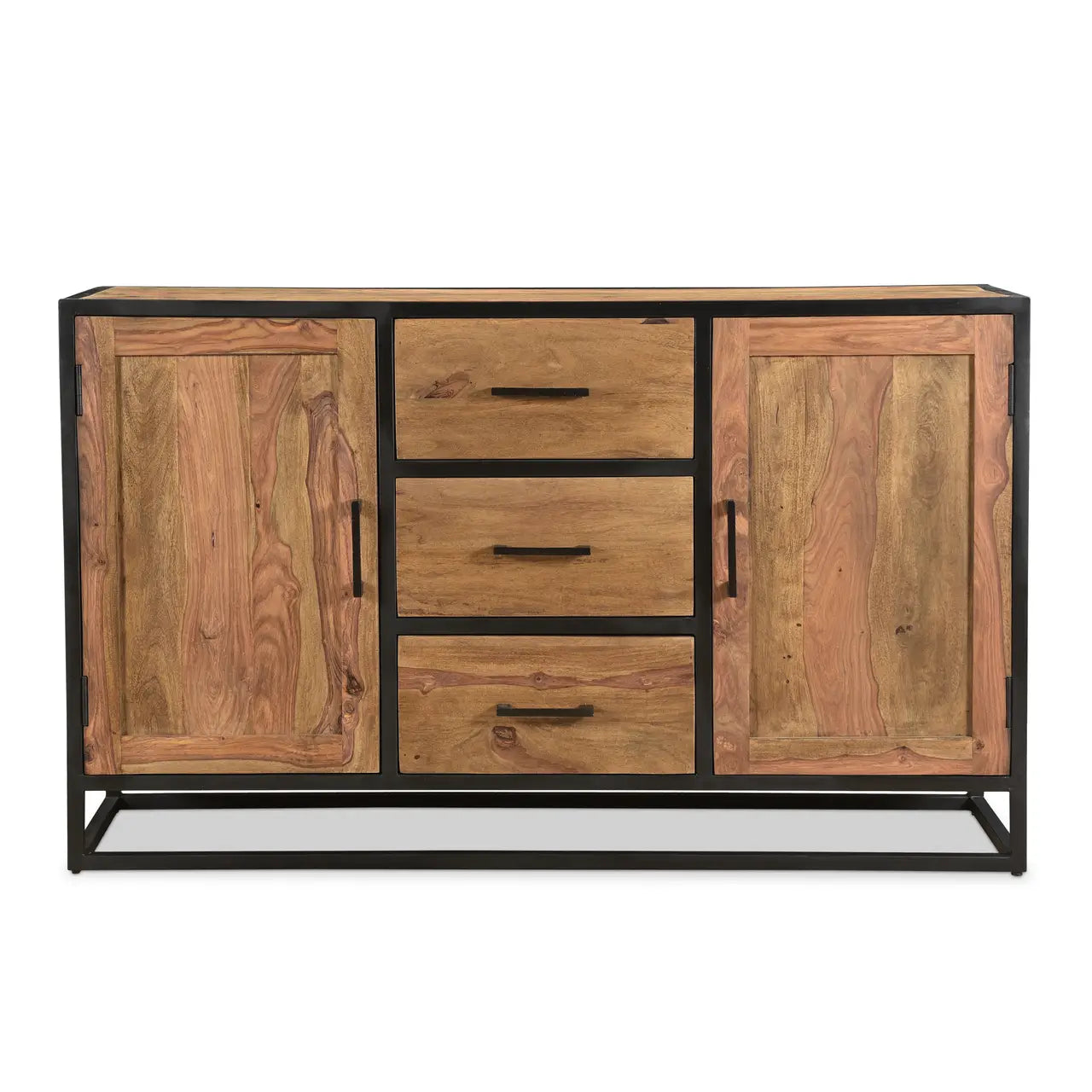 Sheesham Wood Side Board Buffet Cabinet