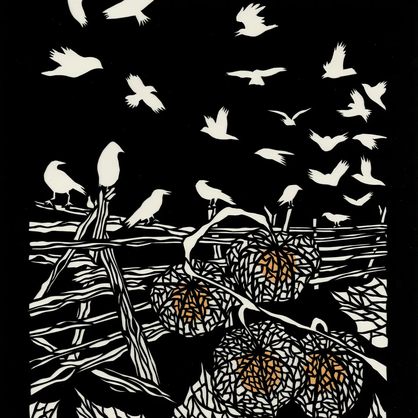 Corvid Chaos Greeting Card