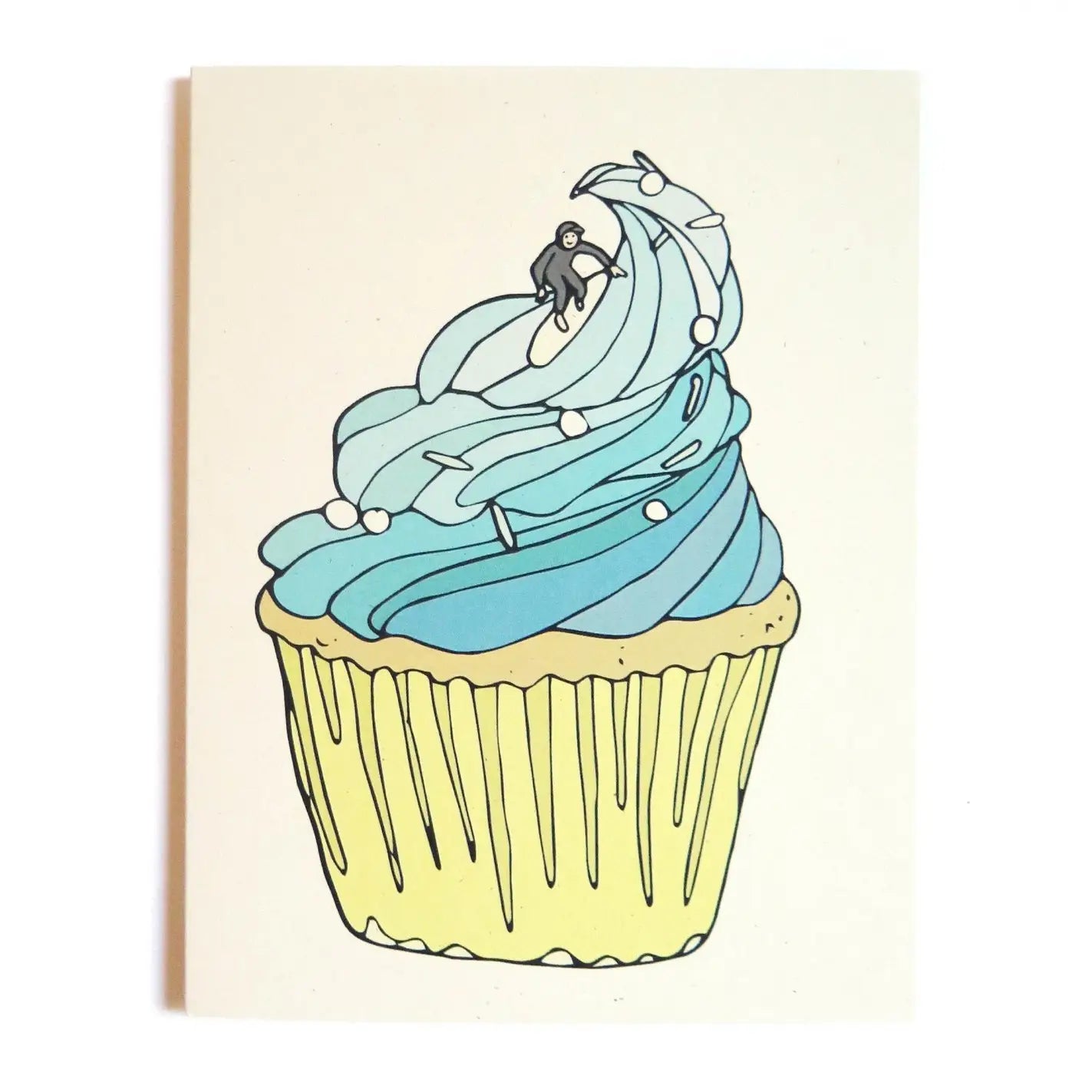 Wave Cupcake Card