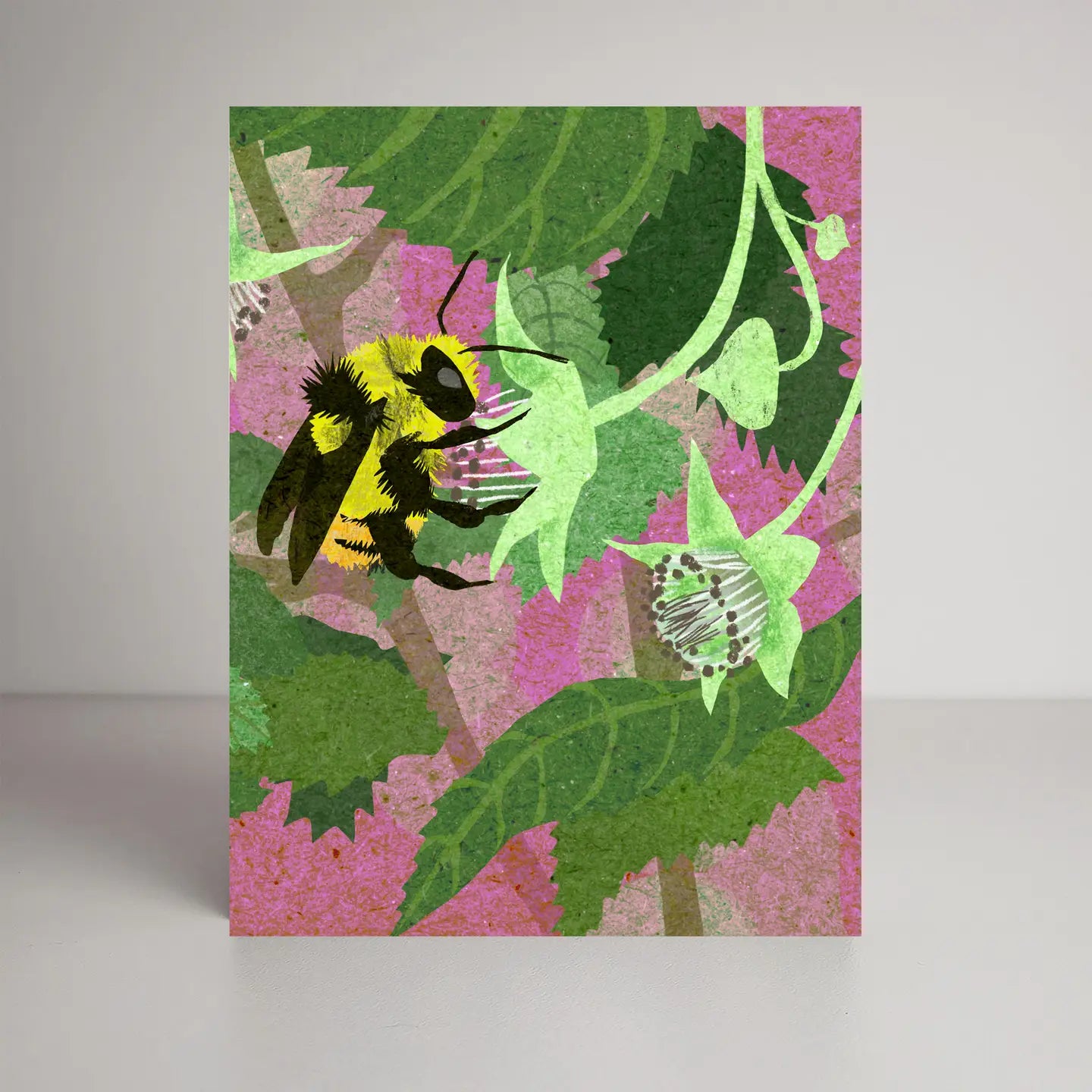 Bumblebee & raspberries card