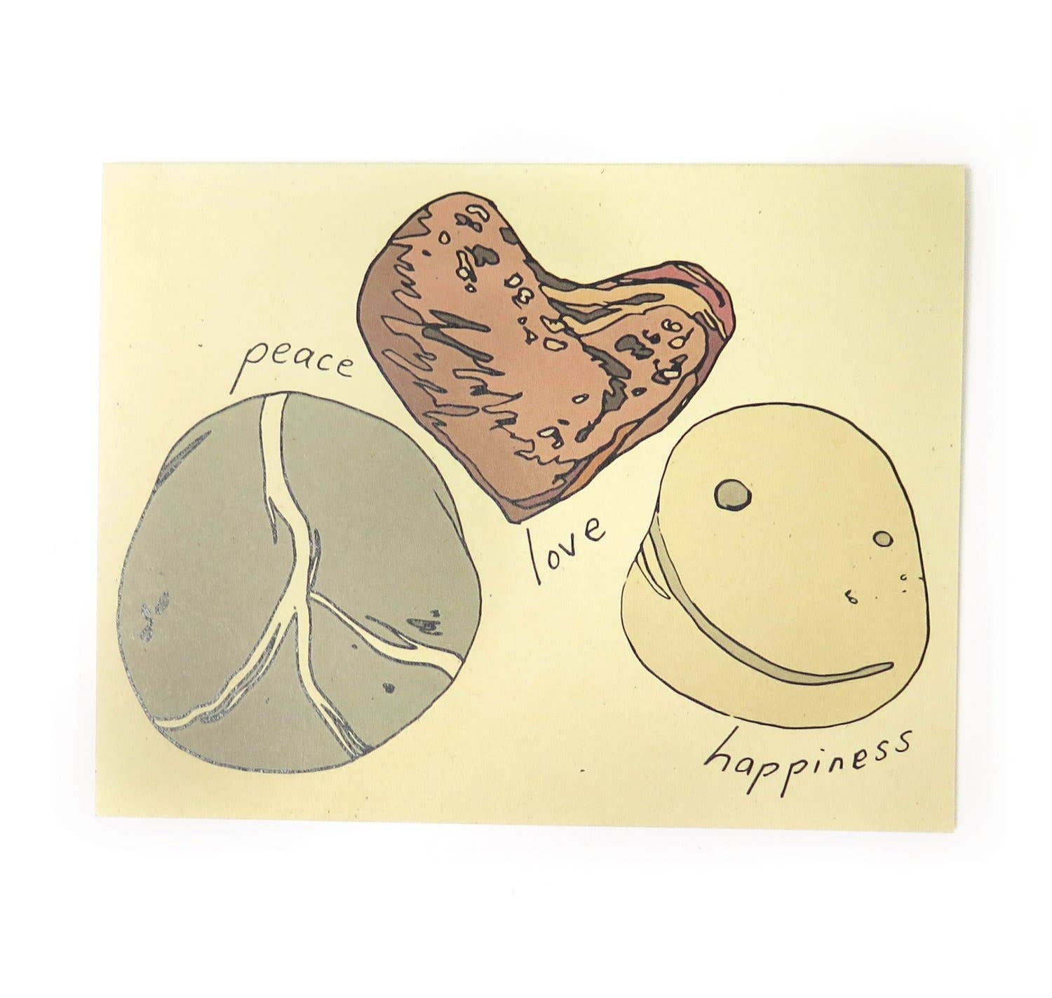 Peace Love Happiness Card