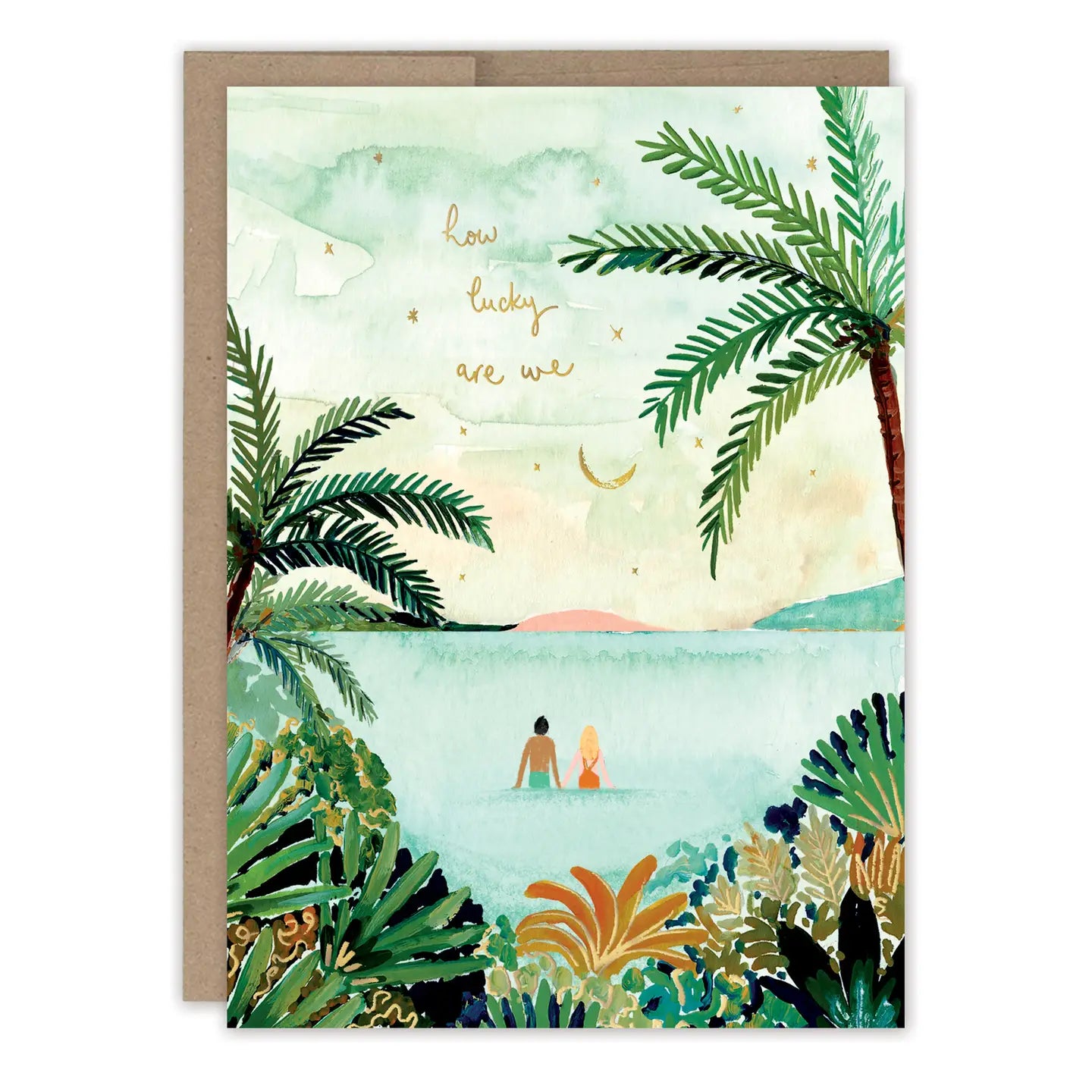 How Lucky Are We Anniversary Card