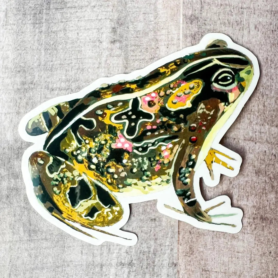Garden Toad Clear Matte Sticker