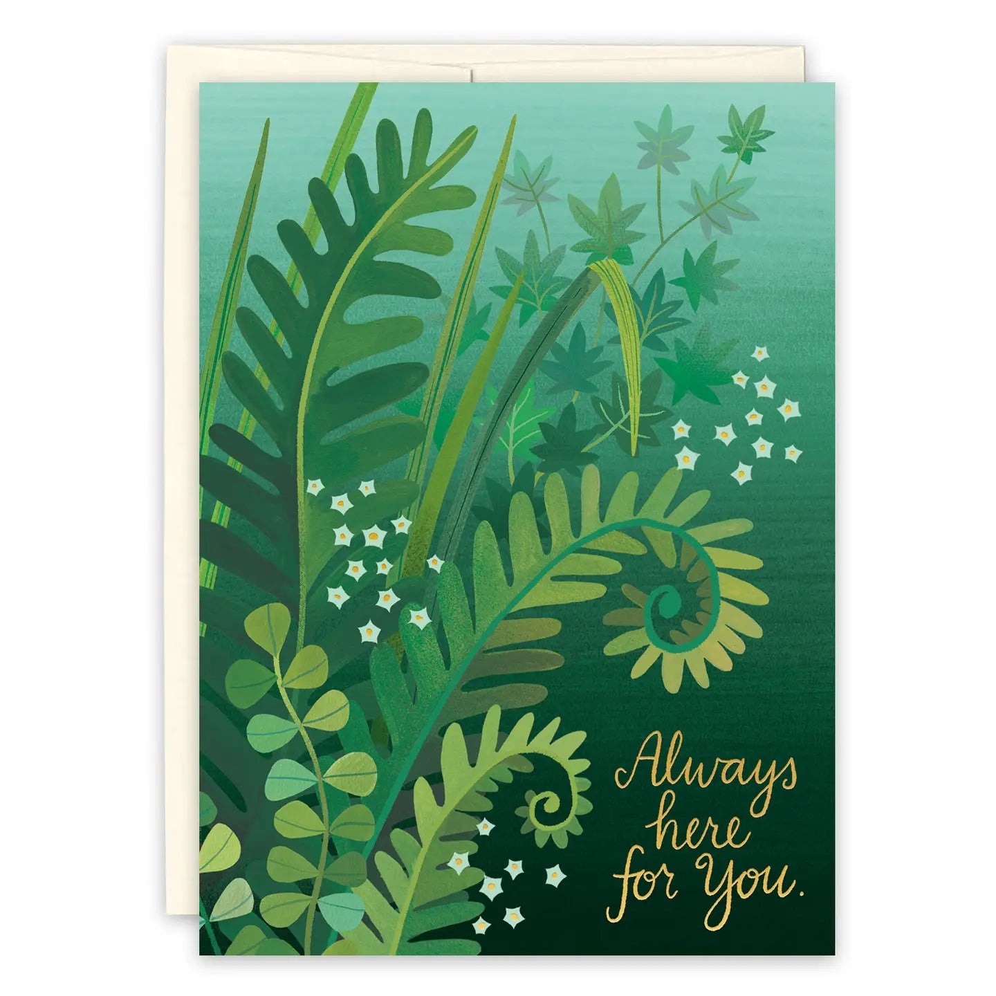 Ferns Sympathy Card