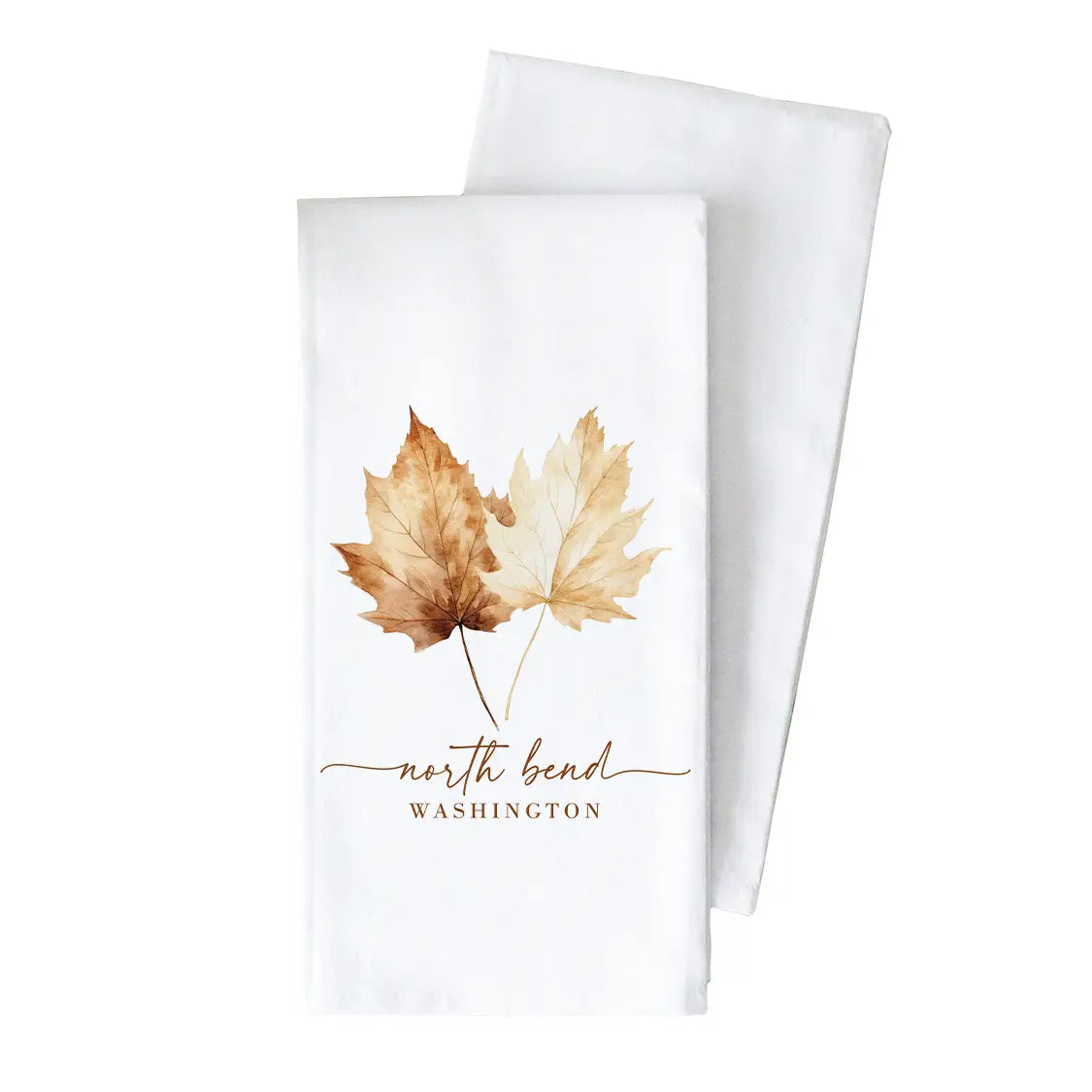 Port Townsend Fall Leaves Tea Towel