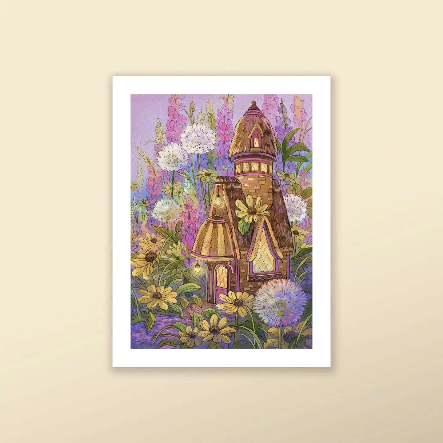 Flower Cottage - Fine Art Print