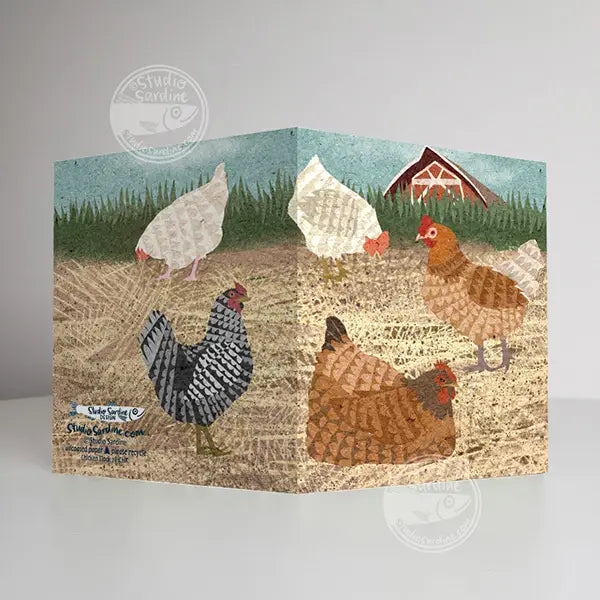 Chicken Flock Note Card