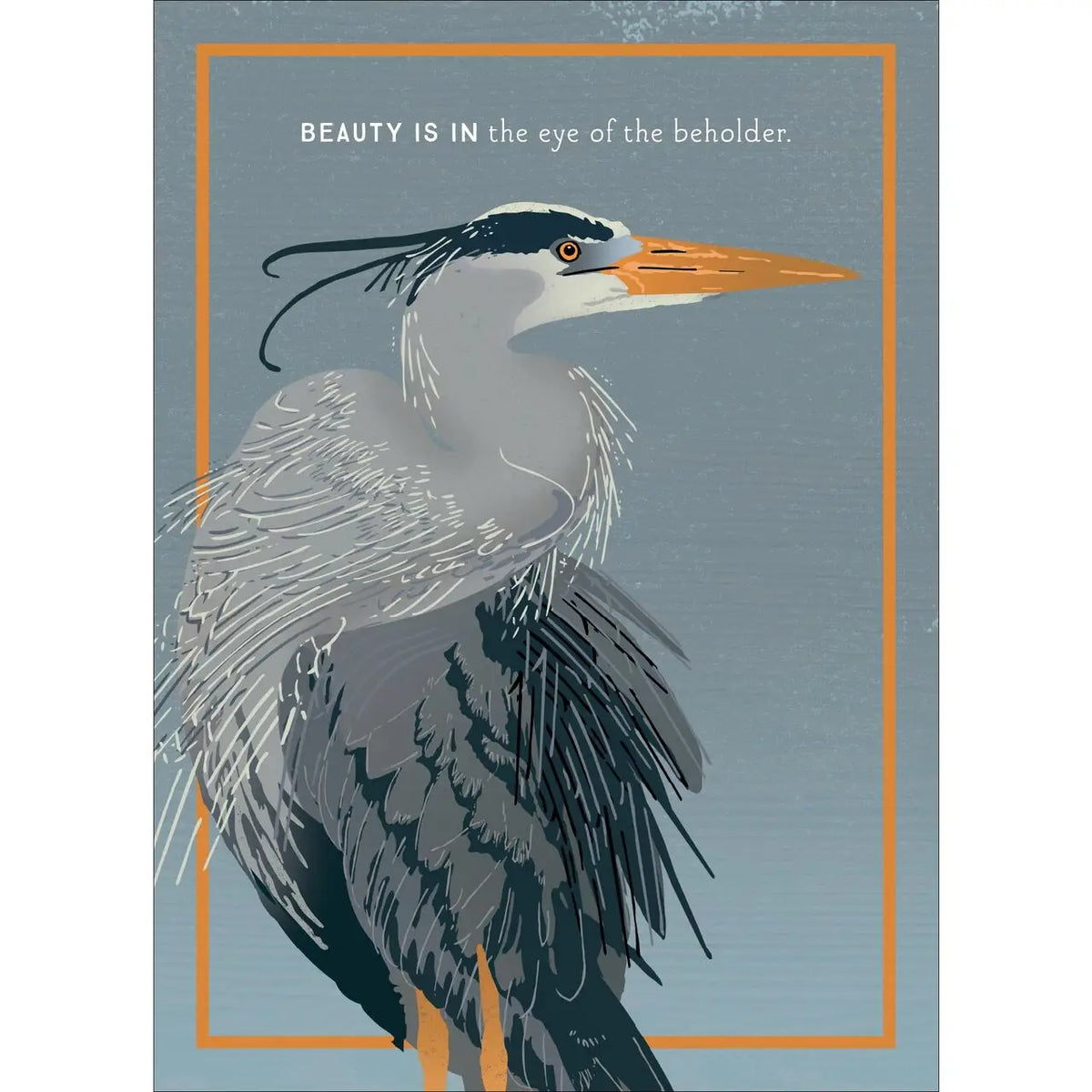 Heron Quote Blank Card