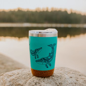 Cork Base Travel Mugs | Humpback Whale 12 oz