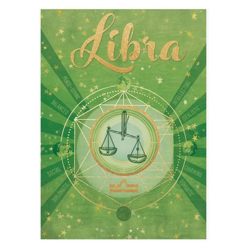 Zodiac Juniper Trail Greeting Card- Libra