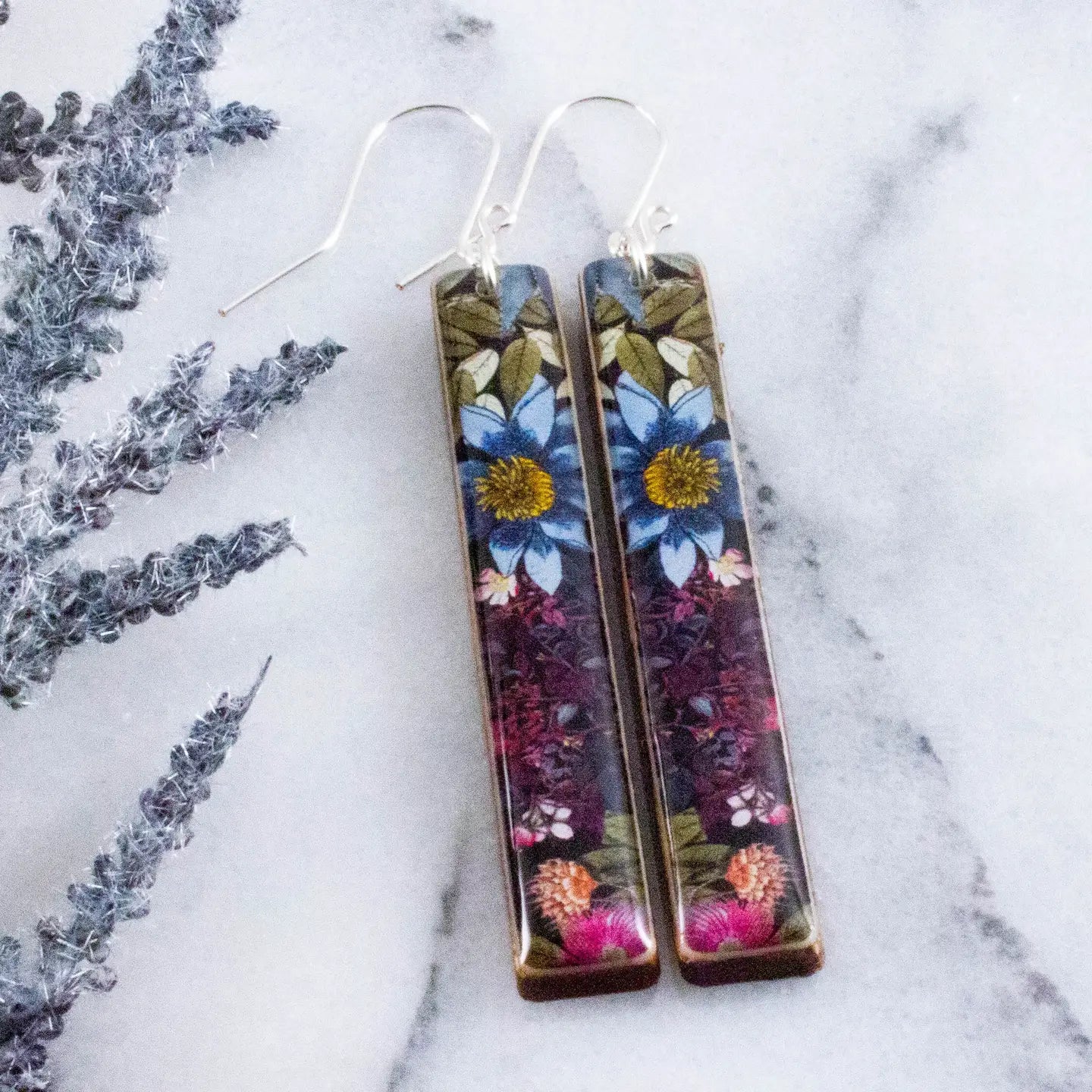 Modern Meadow Bar Earrings