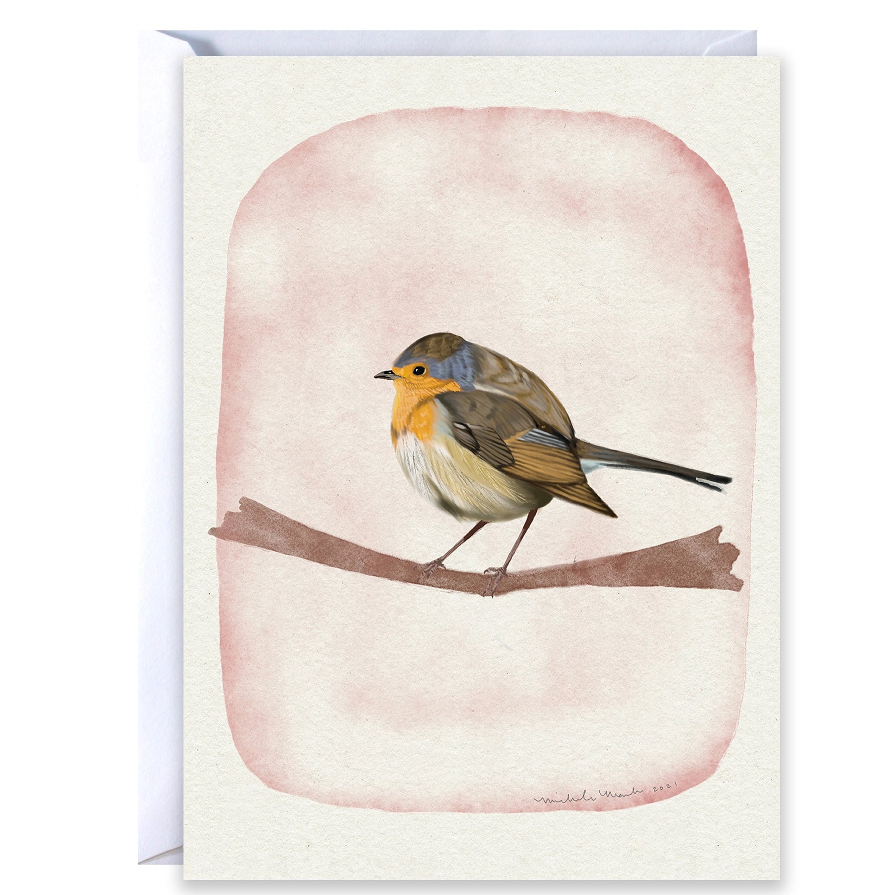 Blue Warbler Card