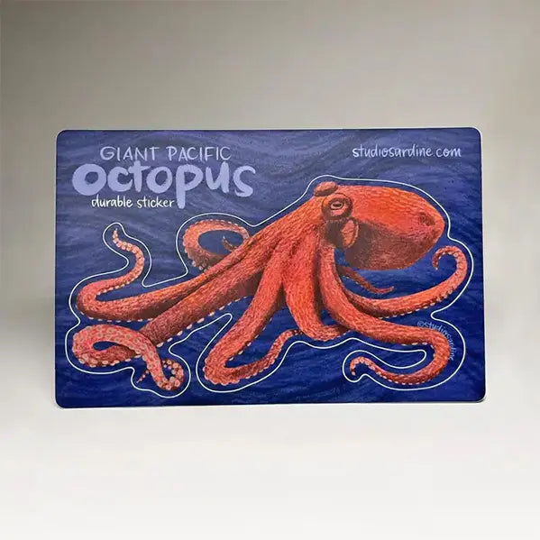 Giant Pacific Octopus Durable Sticker Sheet