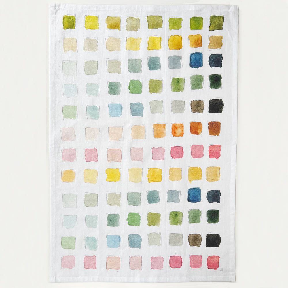 Paint Swatch Tea Towel- Emily Lex Studios