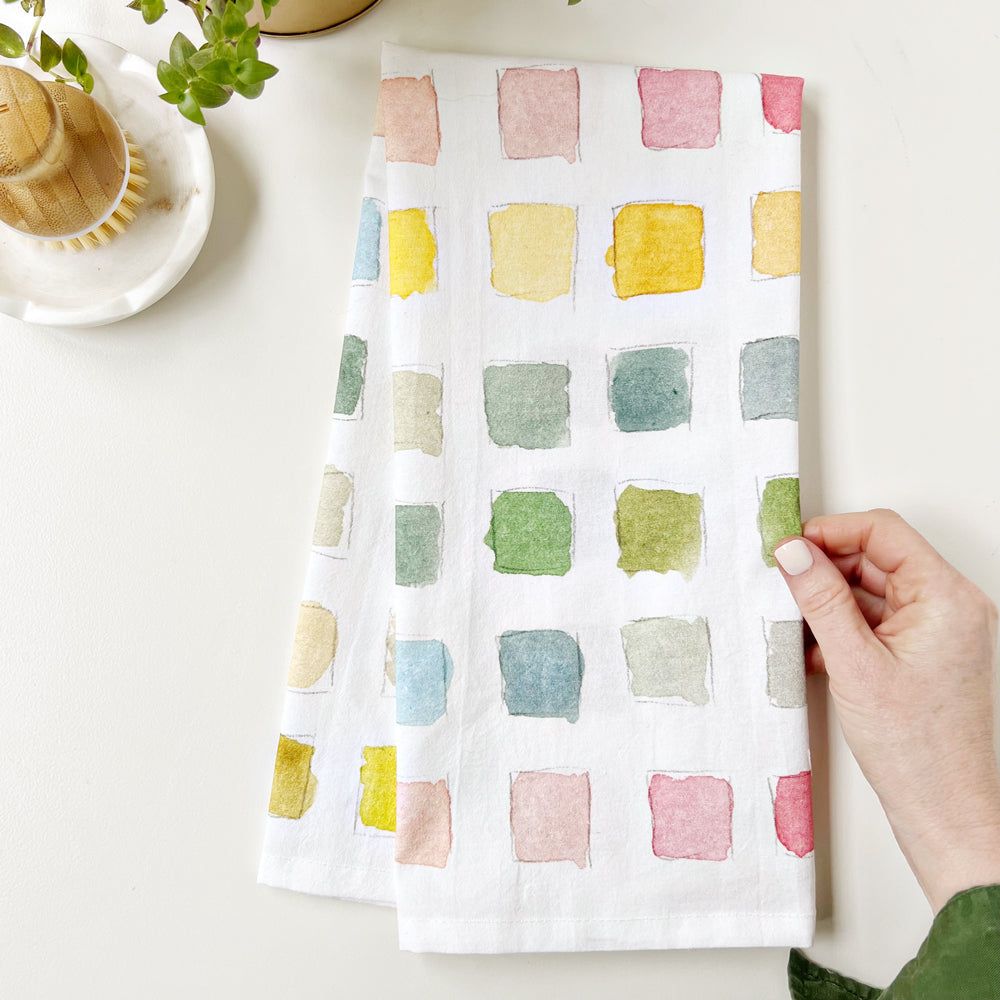 Paint Swatch Tea Towel- Emily Lex Studios