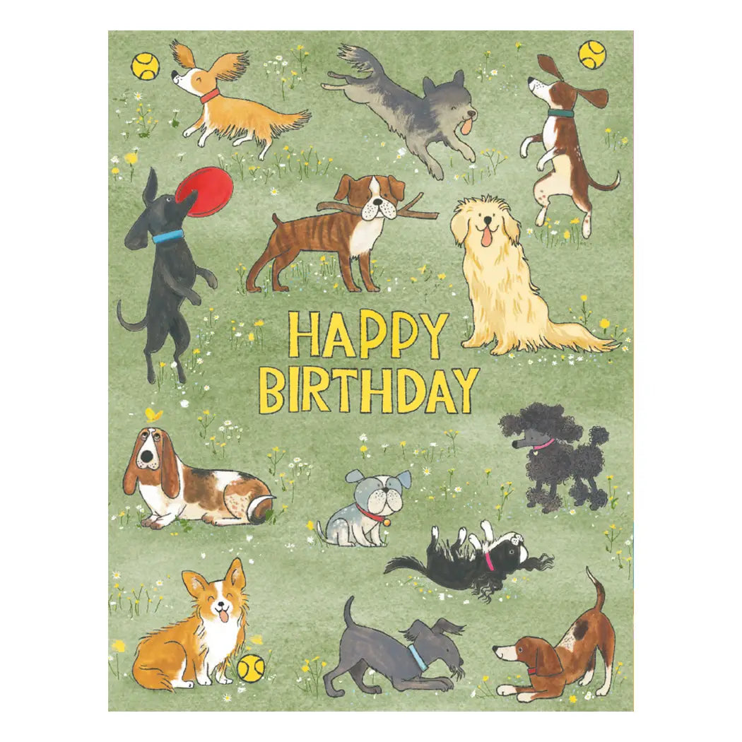 Dog Park Birthday Card