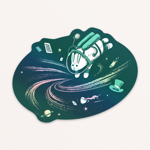 Rabbit Hole Sticker